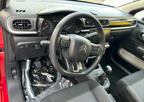 Citroen C3 cena 25999 przebieg: 138000, rok produkcji 2018 z Dukla małe 137